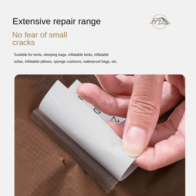 Mobi Garden TPU Repair Subsidy Portable Multi-use Emergency Repair Patches Waterproof Outdoor Camping Emergency Tear Cut Hole Adhesive Canopy Air Inflatables Bed 3pcs Pack