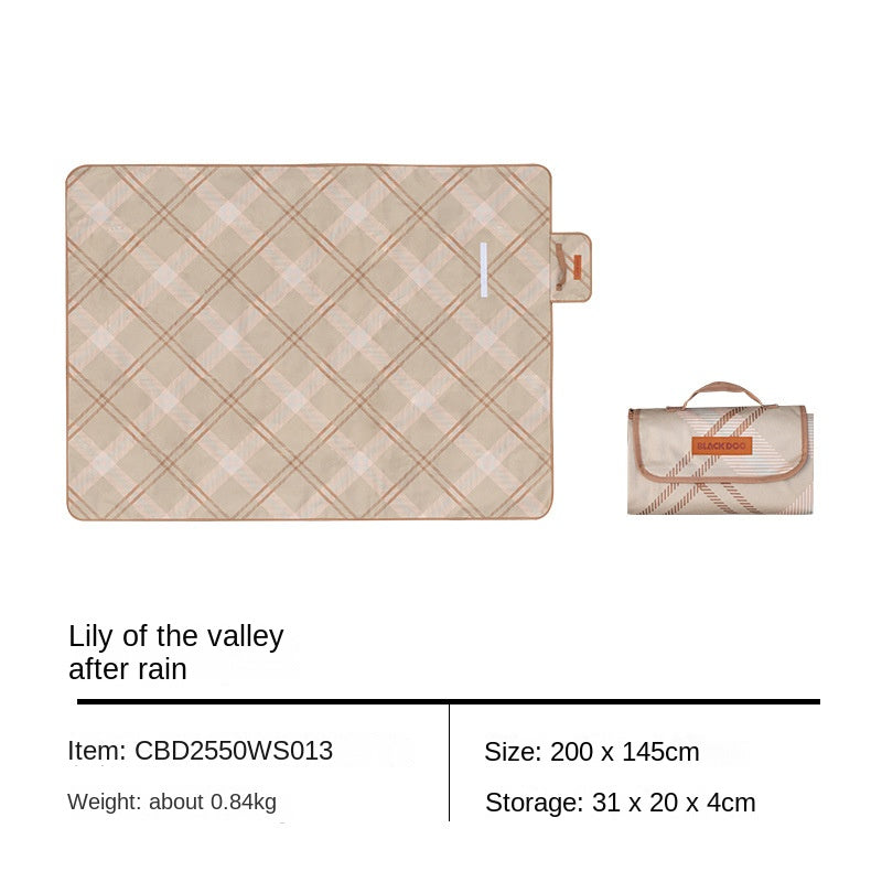 Blackdog Picnic Moisture-proof Mat Portable Ultralight Easy to Carry Design Outdoor Camping Lawn Mat Skin-Friendly Waterproof Dirt Proof Washable Floor Matting