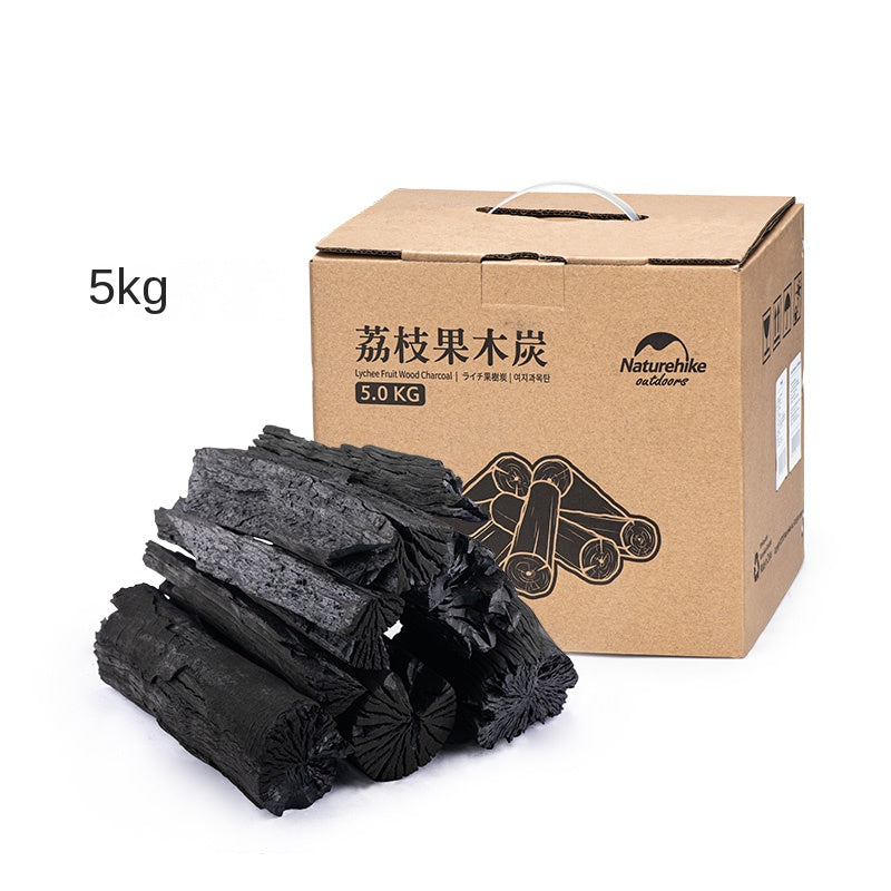 Naturehike Lychee Fruit Wood Charcoal Japanese Yakiniku Grade Binchotan Fragrant Aroma Safe Natural Environment Friendly Burns up to 2.5H Box Set