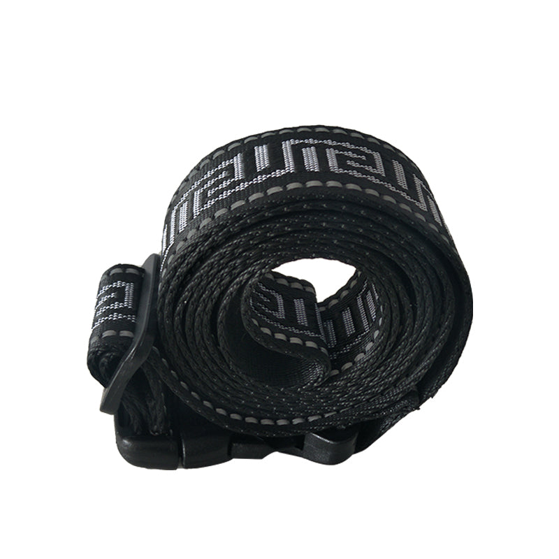 CAMPINGMOON T-110 Flat Equipment Binding Belt Black Thick Nylon POM Buckle 145cm Outdoor Camping Luggage Tool Bandage Rope Strap Webbing