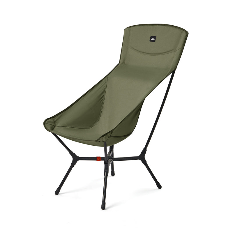 Naturehike YL01 Lightweight Chair Portable Camping Moon Chair Quick Open Wide Seats Load Bearing 150kg X-Type Mechanical Structure Folding Outdoor Chair