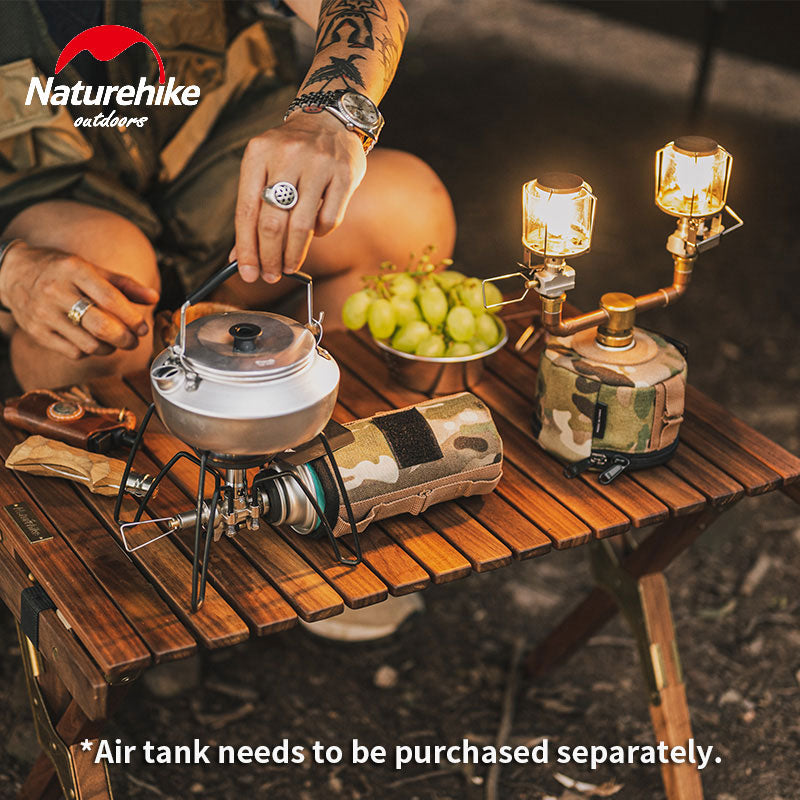 Naturehike Camouflage Air Tank Cover Ultralight Gas Butane Tank Protect Cover for 230g 250g 450g Tissue Box Outdoor Accessories Tool Camouflage Color