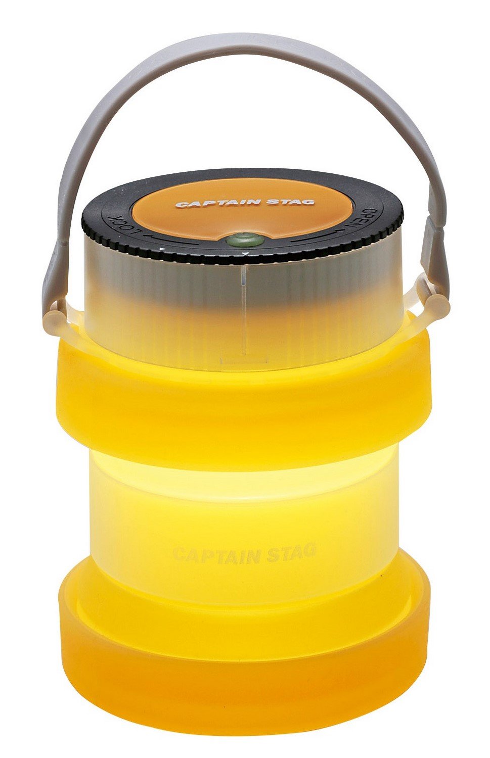 CAPTAIN STAG UK-4020 Floating LED Lantern Portable Foldable Camping Light Emergency Lamp Waterproof 3 AAA Battery-Powered Outdoor