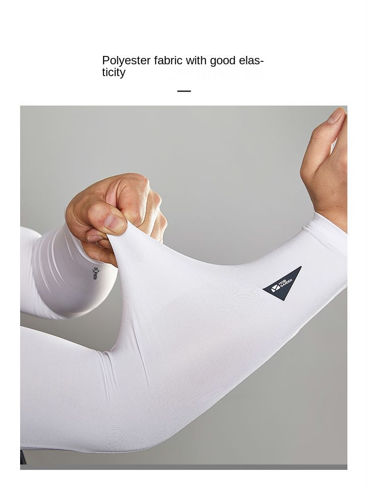 Mobi Garden Sport UV Ice Silk Sleeve Portable Ultralight Multi-Purpose Arm Sleeves Cool Feeling Sunscreen High Elasticity Gloves Straight Style