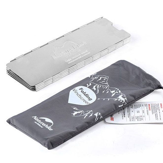 Naturehike Slice Plates Aluminum Alloy Outdoor Cooking Windshield Wind Screen Shield Breaker Folding Board Gas Stove Fire Cook Windscreen Deflector