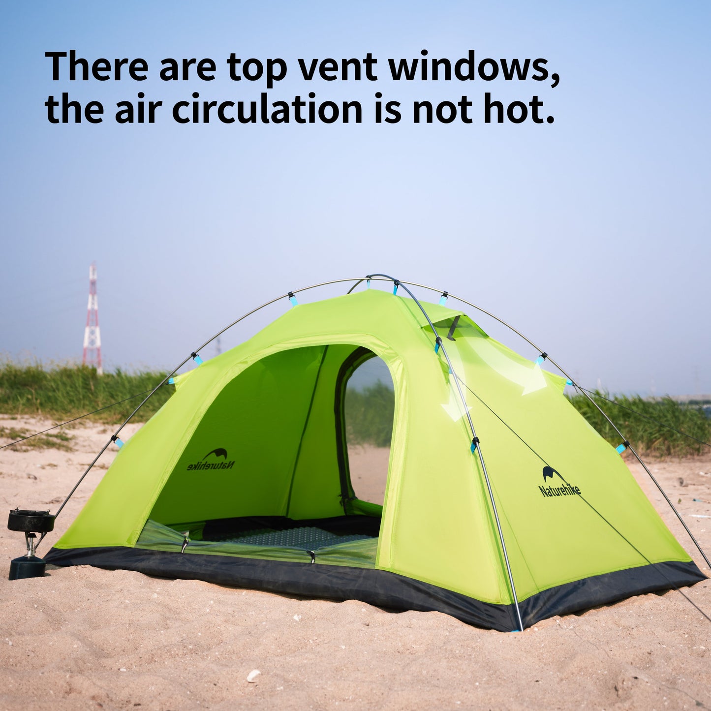 Naturehike P Series Single Deck Tent Portable Ultralight Foldable Single Layer 1-2 Persons UPF 40+UV Resistant Waterproof Camping Outdoor Mountaineering Hiking Family Heavy Duty Original Nature Hike