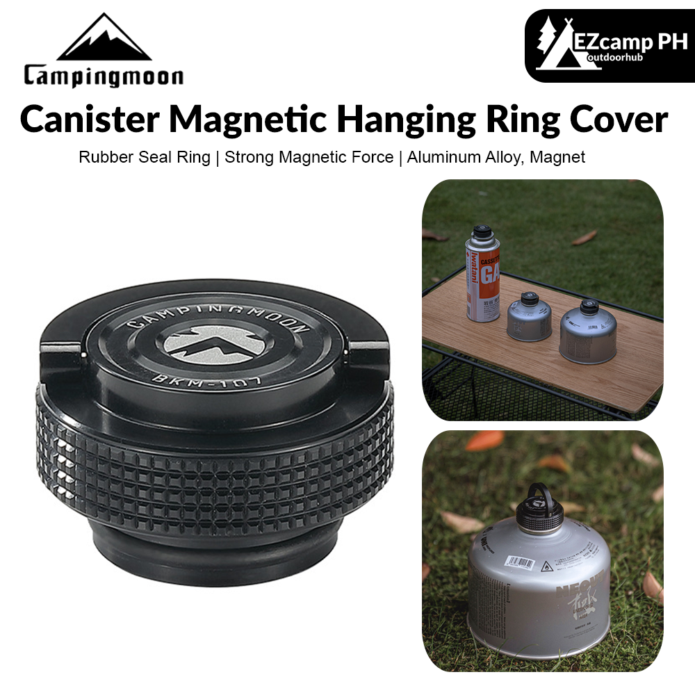 Campingmoon Canister Magnetic Hanging Ring Cover Portable Ultralight Butane Flat Gas Tank Protective Hang Ring For Screw And Nozzle Type Fuel Can