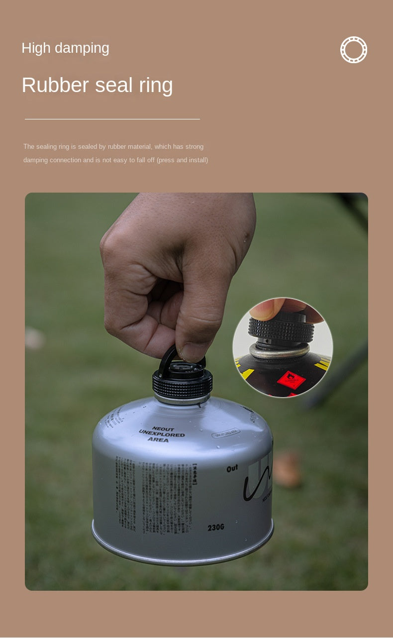 Campingmoon Canister Magnetic Hanging Ring Cover Portable Ultralight Butane Flat Gas Tank Protective Hang Ring For Screw And Nozzle Type Fuel Can