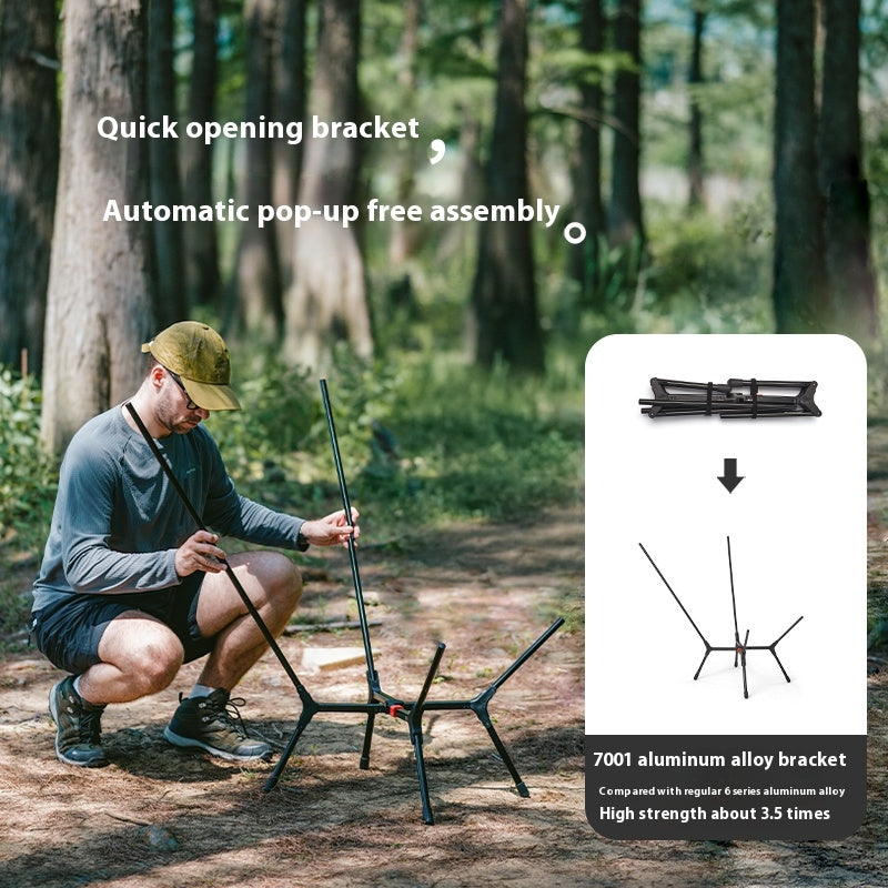 Naturehike YL01 Lightweight Chair Portable Camping Moon Chair Quick Open Wide Seats Load Bearing 150kg X-Type Mechanical Structure Folding Outdoor Chair