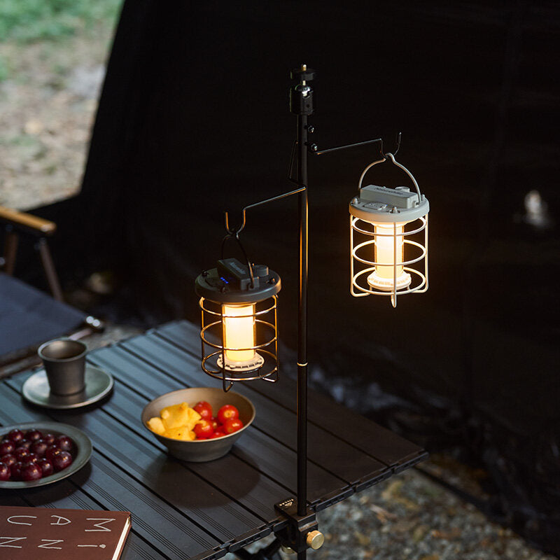 Naturehike Outdoor Camping LED Lantern Stepless Dimming Atmosphere Light Ambient Lighting Portable Hanging Tent Lamp IPX4 Waterproof USB Charging With Tripod Nature Hike