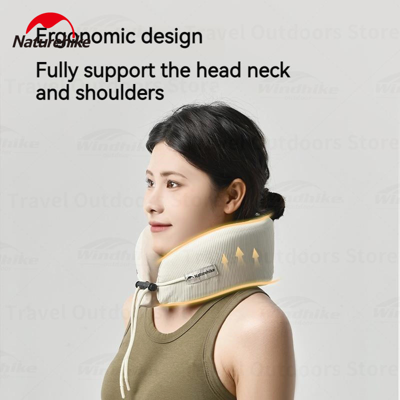 Naturehike Foldable U-Shaped Neck Pillow Portable Skin-Friendly Folding Breathable Memory Foam Cotton Sleeping Nap Airplane Supplies Travel Cushion