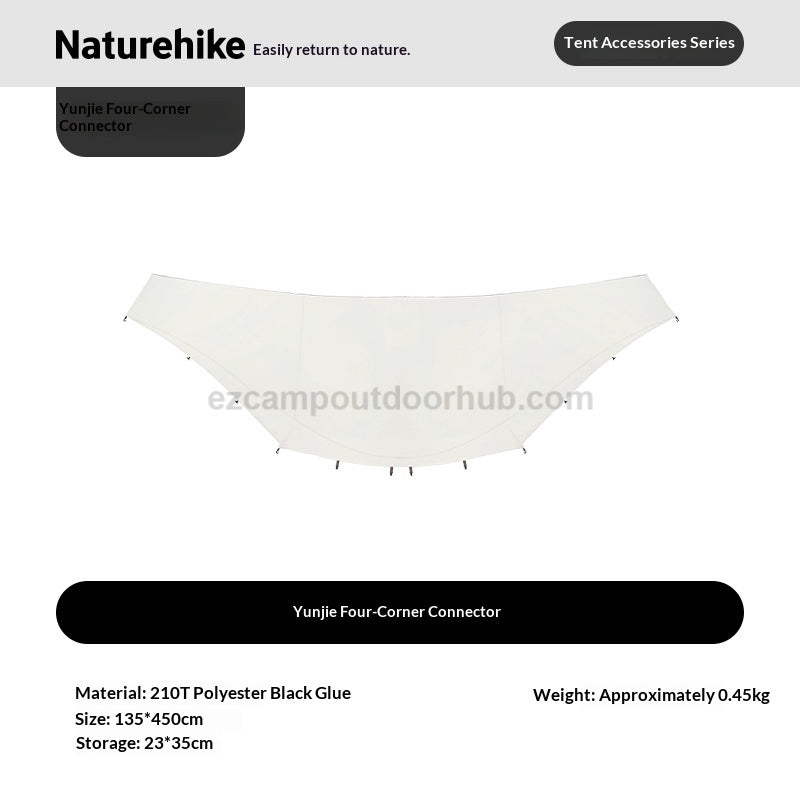 Naturehike ANGO 1BR/1LR Automatic Tent Fast Build Dome Style Tent Multiple Setting 1 Bedroom 1 Living Room for 4 Person Waterproof