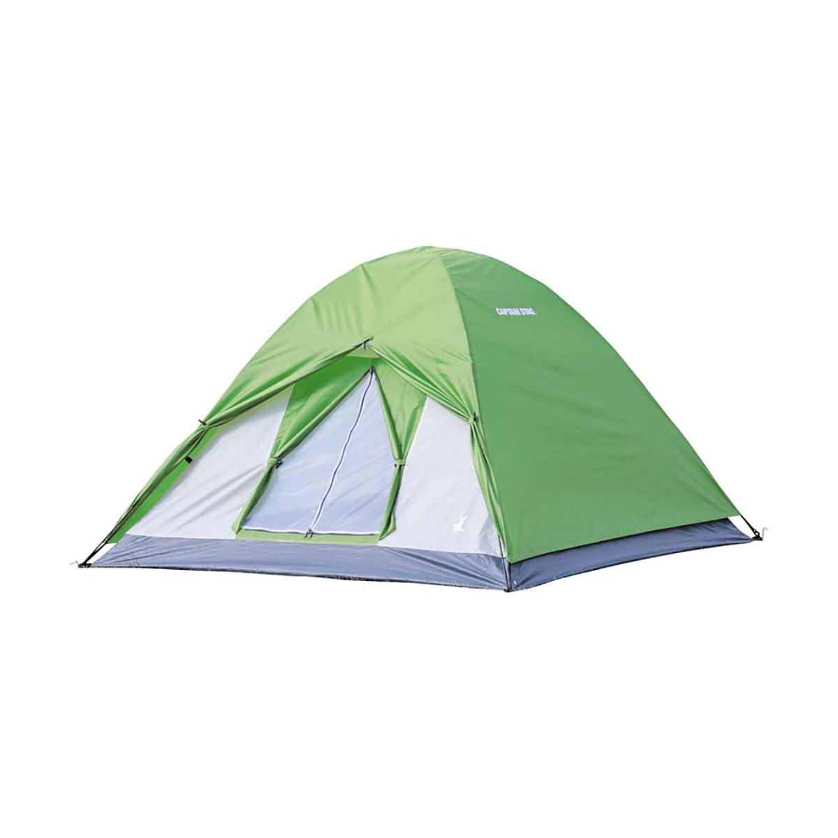 CAPTAIN STAG Crescent Dome Tent Portable Ultralight 2-3 Persons Waterproof Sun Shelter X-Type Structure Fiber Glass Polyester Outdoor Camping