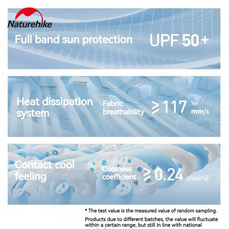 Naturehike Sunscreen Face Scarf Ice Silk Mask Portable Lightweight Adjustable Solid Color Washable Reusable Face Mask Summer UV Protection Face Cover Women/Girls