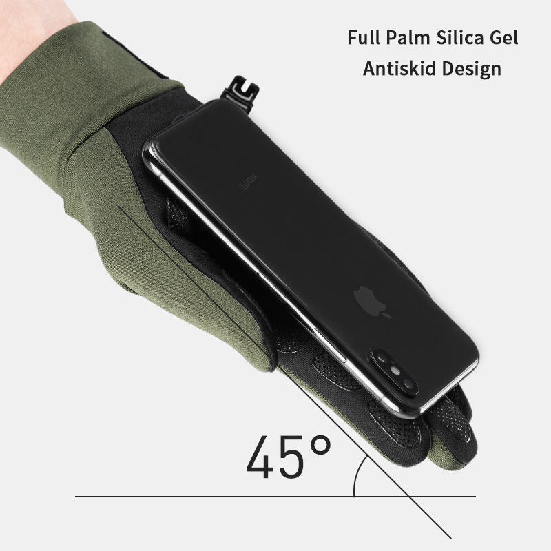 Naturehike Non-Slip Gloves GL10 Touch Friendly Breathable Anti-Slip Outdoor Hiking Full Finger Men Women Touchscreen Glove Black Green Gray Touch Screen