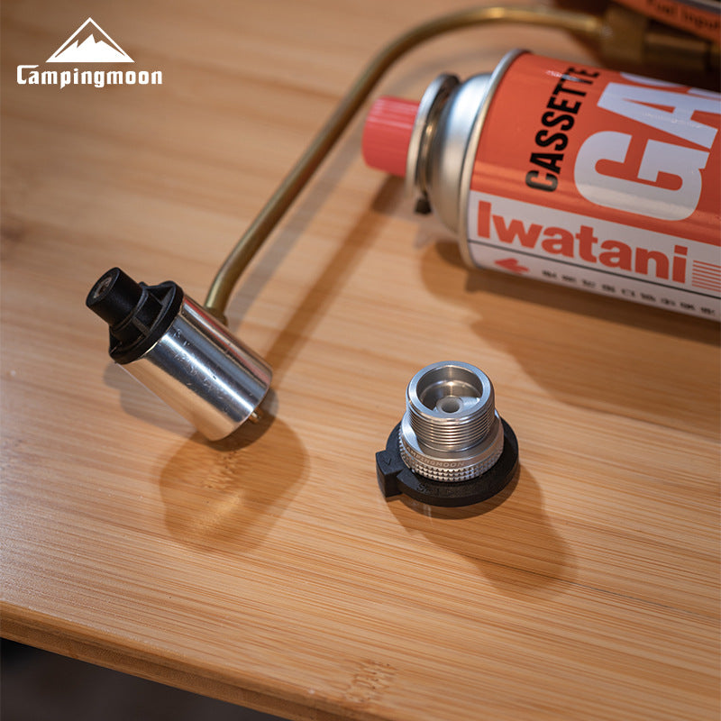 Campingmoon Z19 Propane To Standard Butane Converter Portable Connector Coleman Stove Torch Adapter To Nozzle Card Type Canister Fuel Adaptor