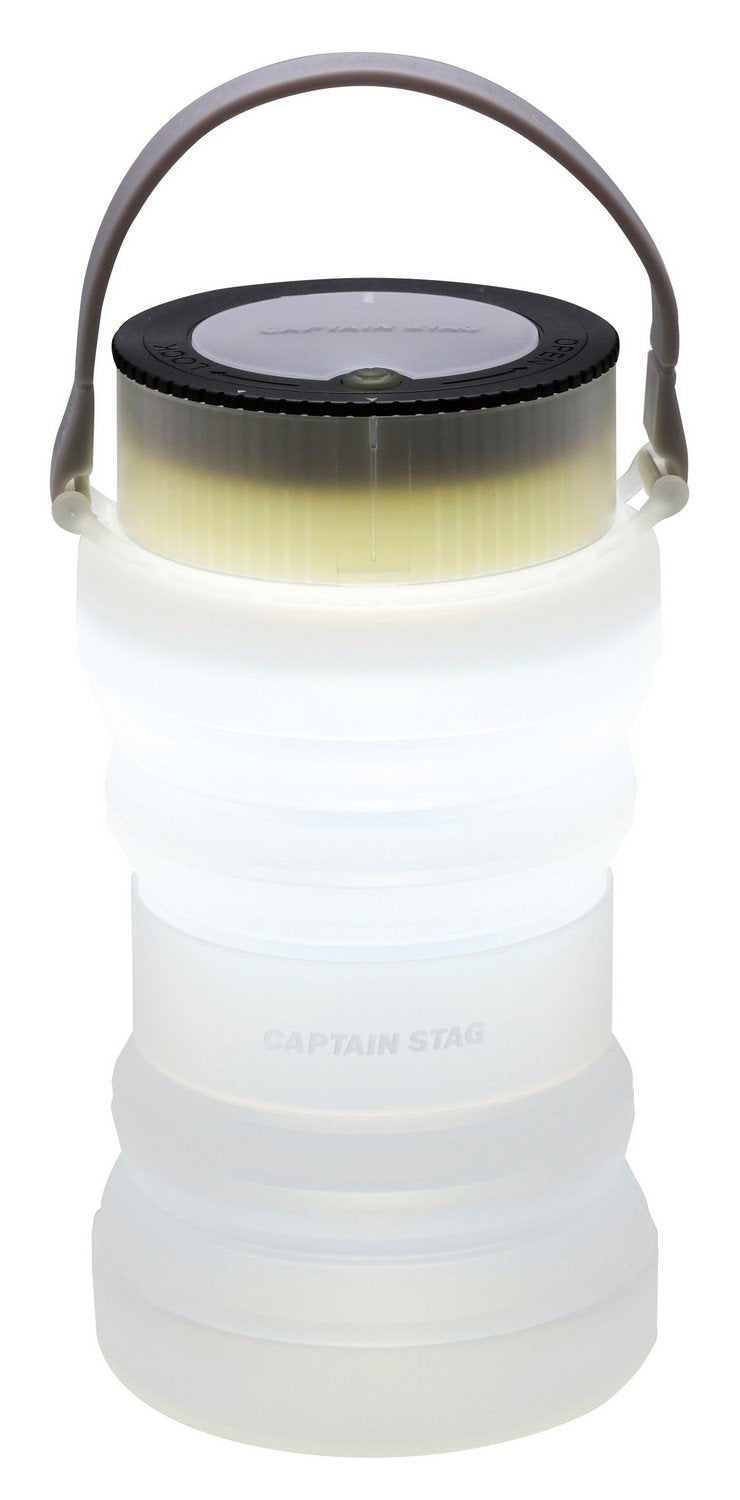 CAPTAIN STAG UK-4020 Floating LED Lantern Portable Foldable Camping Light Emergency Lamp Waterproof 3 AAA Battery-Powered Outdoor