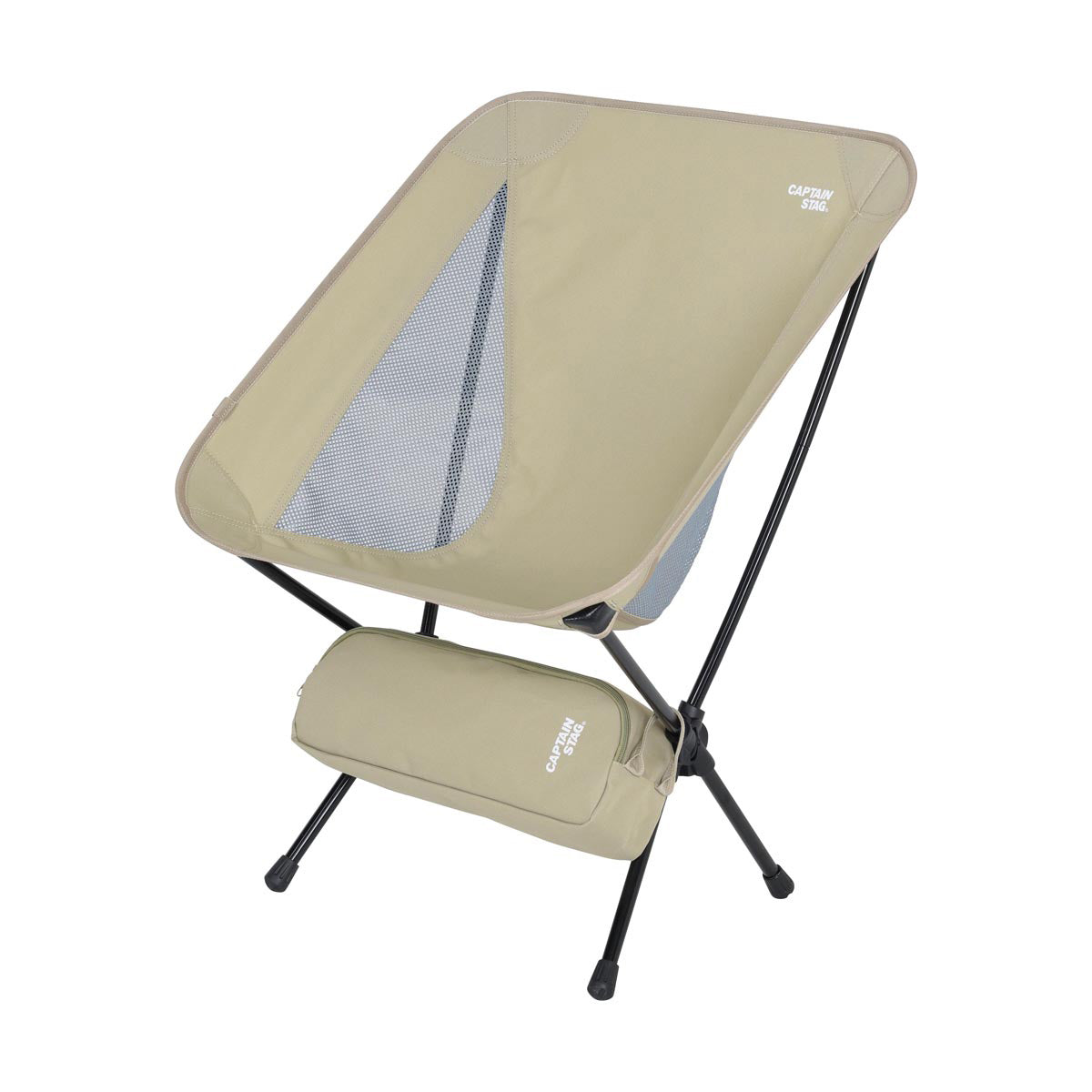 CAPTAIN STAG UC-1833 Trekker Outdoor Chair Portable Ultralight Foldable Moon Chair Outdoor Camping Up To 80kg Max Load Aluminum Alloy Polyester UC-1835