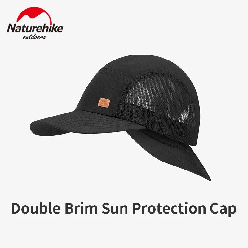 Naturehike Outdoor Summer Fashion Men's Hat Ultralight Double Brim Sun Protection Sports Leisure Cap For Camping Fishing Hiking