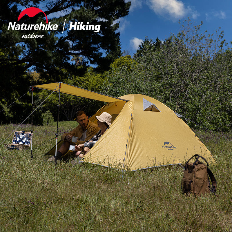 Naturehike 2 3 4 Person P-Series UPF50+ Outdoor Camping Tent Waterproof Windproof Portable Camp Heavy Duty Lightweight Camp Shelter for Nature Hike P Series Professional Hiking Backpacking