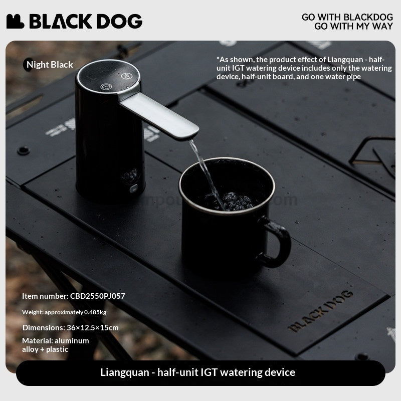 Blackdog IGT Electronic Drinking Water Faucet Dispenser Pump 4000mAh Battery Half Unit Integrated Grill Table Outdoor Camping Accessories