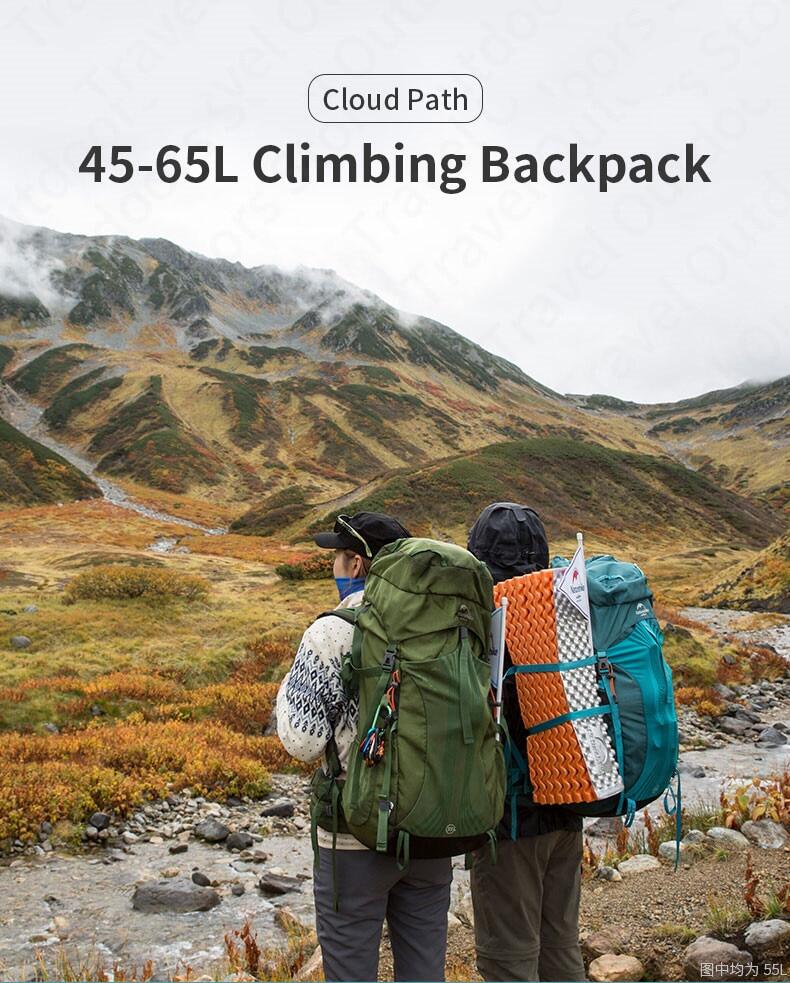 Naturehike 45L | 55L | 65L Professional Hiking Backpack Large Capacity Outdoor Hiking Climbing Mountaineering Rucksack Back Pack Camping Travel Nature Hike
