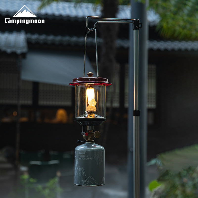 Campingmoon T-9 MOON STAR Gas Lantern Camping Portable Lightweight Retro Atmosphere Lamp Mantle Yarn Light Butane Screw Threaded Type Outdoor Lighting With Storage Bag