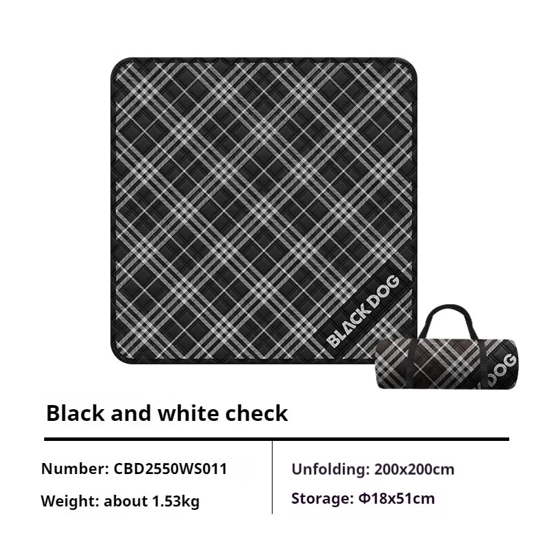 BLACKDOG Ultrasonic Picnic Mat Cushion Aluminum Film Seat Soft And Skin-Friendly Pad Waterproof Camping Outdoor Mattress Sleeping Pad Blanket