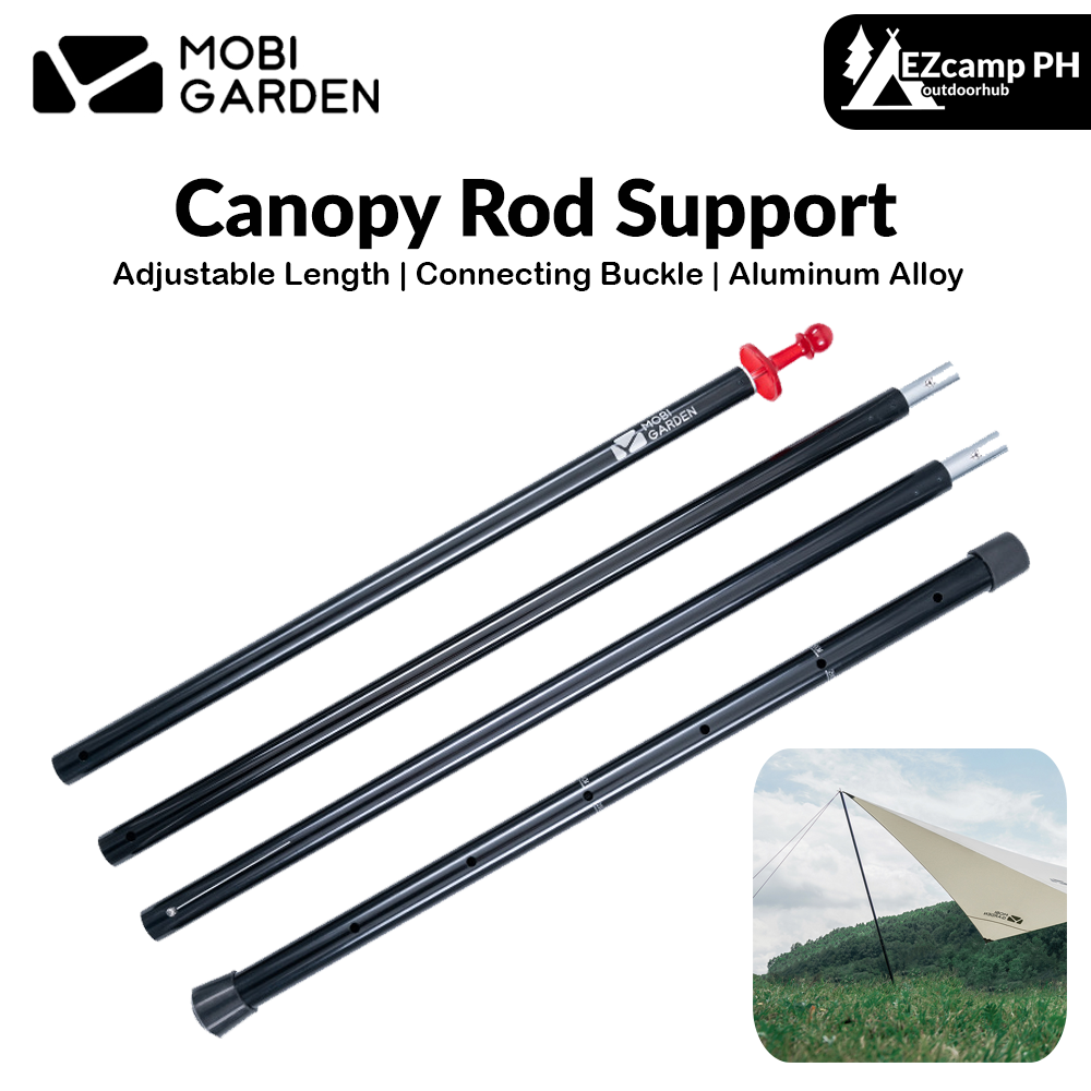 Mobi Garden Canopy Rod Support Portable Ultralight Thickened 4 Section