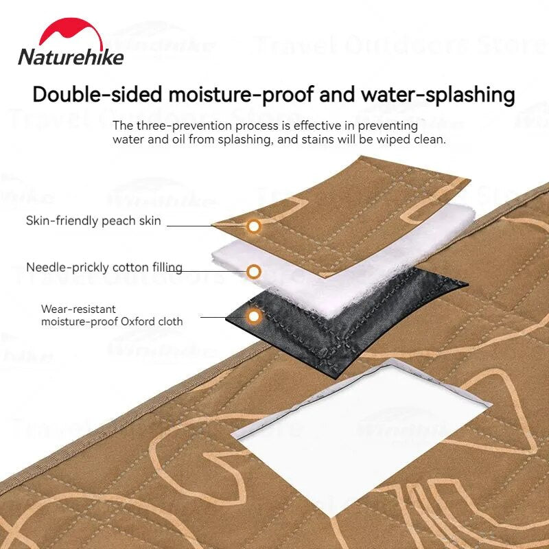 Naturehike Ultrasonic Hexagon Picnic Mat Outdoor Portable Lightweight Hexagonal Pad Large Area 5-6 Persons Damp-Proof Mat Machine Washable Tent Mat
