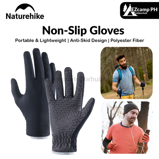 Naturehike Non-Slip Gloves Portable Unisex Outdoor Sunscreen Thin Touch Screen Breathable Gloves For Running Sports Hiking Mountaineering