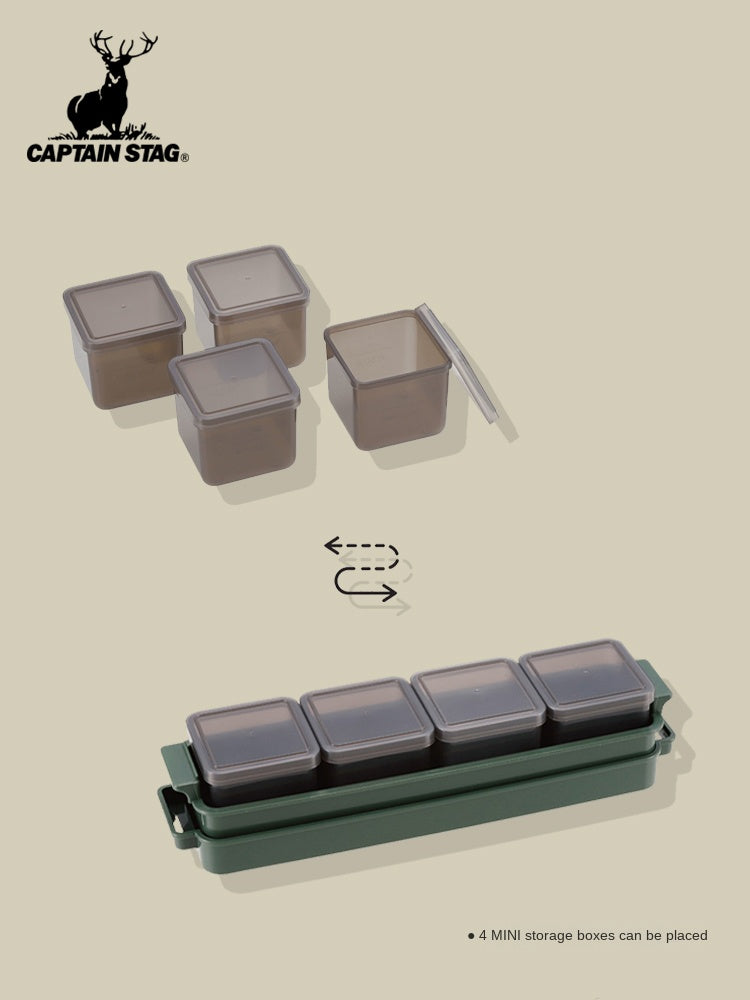 CAPTAIN STAG Cutlery Case Portable Lightweight Condiment Container Outdoor Camping Travel Utensil Storage Cooking Equipment Made in Japan UW-2029 UW-2038