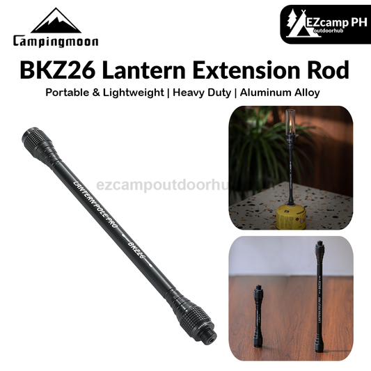 Campingmoon BKZ26 Lantern Extension Rod Portable Black Aluminum Alloy Outdoor Gas Lamp Atmosphere Light Heightened Camping Supplies Extended Pole
