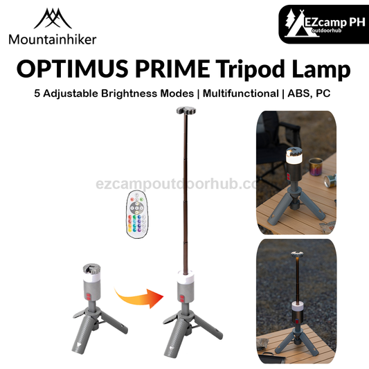 Mountainhiker OPTIMUS PRIME Tripod Lamp 5 Adjustable Light Modes Outdoor Telescopic Stand LED Floodlight With Remote Control Waterproof Atmosphere Lantern Outask