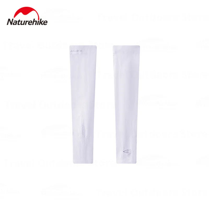 Naturehike POCKET SUN Outdoor Sunscreen Sleeve Sun UV Protection Ice Cooling Arm Cover Unisex Running Biking Non-Slip Long Gloves No Finger Sleeves