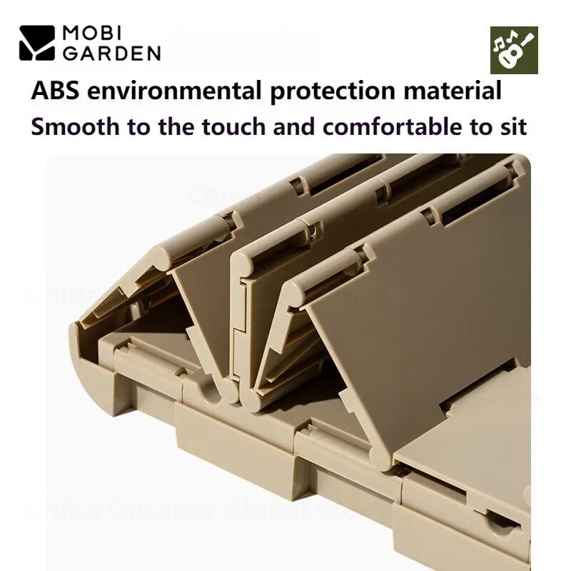 MOBI GARDEN Portable D-Type Outdoor Adult Toilet Camping Beach Travel Car Integrated Mount Arc Shape Emergency Foldable Toilet Folding Trash Can Free Garbage Bag ABS Material Original MobiGarden