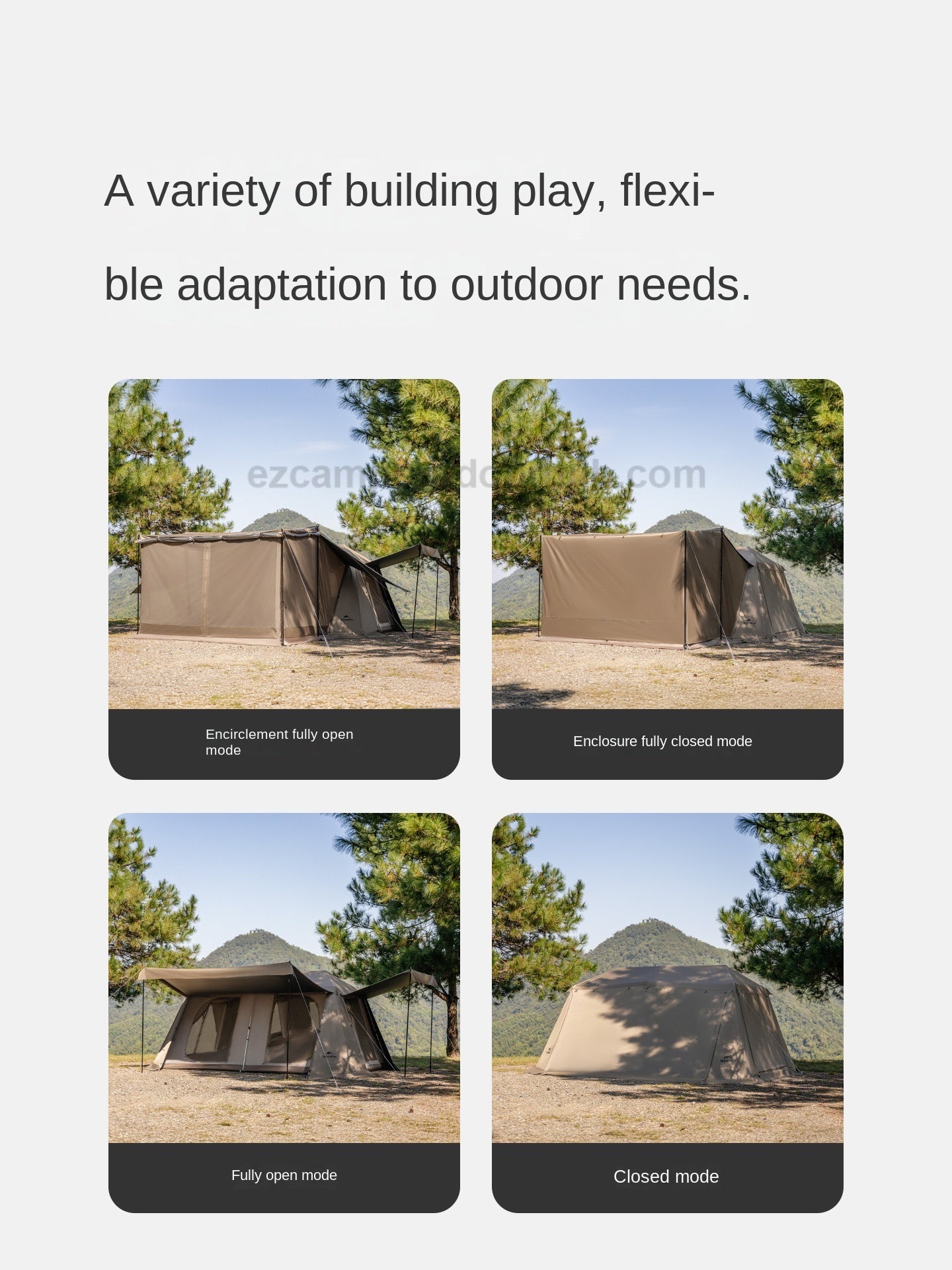 Naturehike VILLAGE 13 Flagship PRO Series Fast Build Automatic Cabin Style Tent for 4-8 Person Outdoor Waterproof Ti Black Vinyl Coated Sunscreen Light Aluminum Pole Frame Gen 3