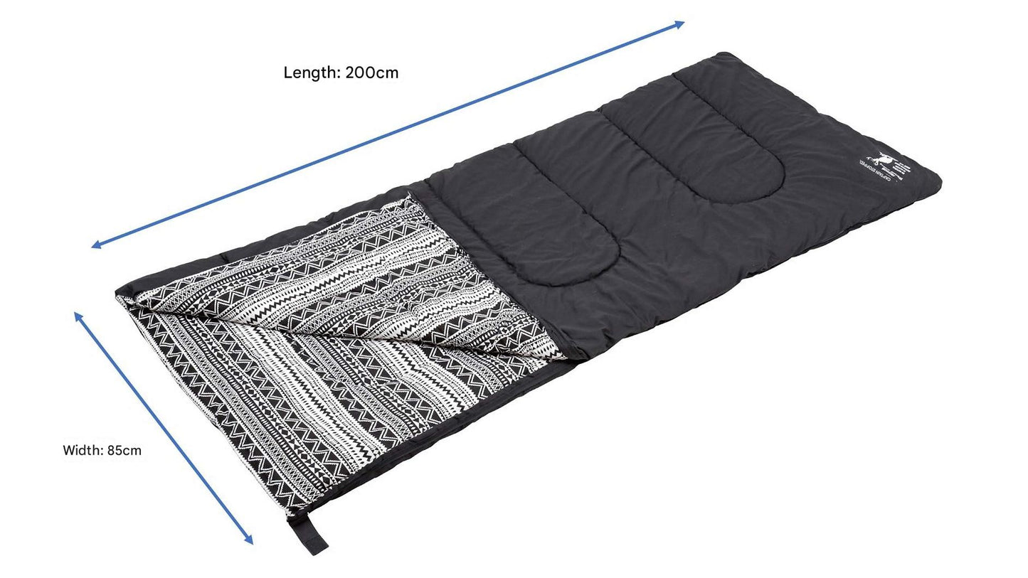 CAPTAIN STAG UB-0028 Cushion Sleeping Bag Portable Foldable Rectangular Pillow Black Label Cushion Envelope Type Machine Washable