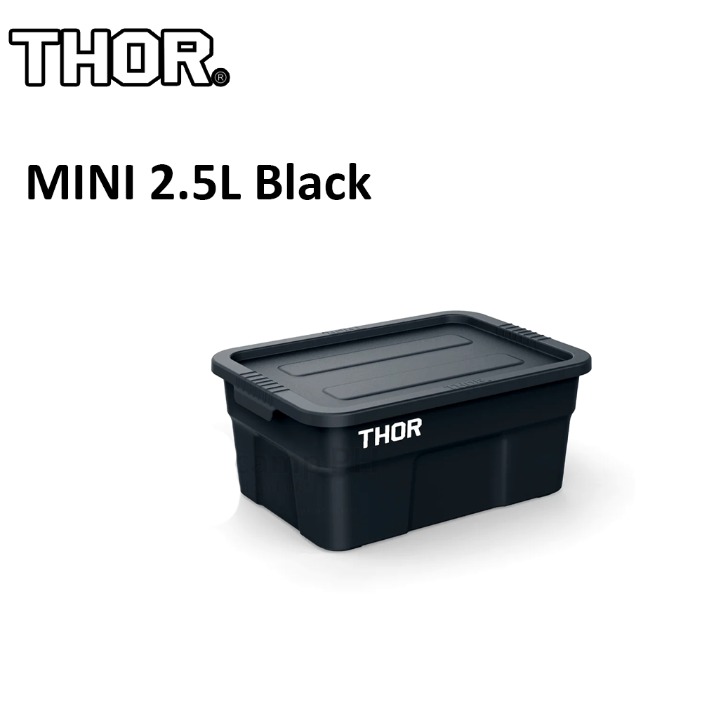 THOR ® Premium MINI 1L and LIMO 2.5L | 5L | 22L | 53L | 75L Stackable Storage Box with Lid Outdoor Rugged Plastic Boxes Wood Tabletop Stand Bracket