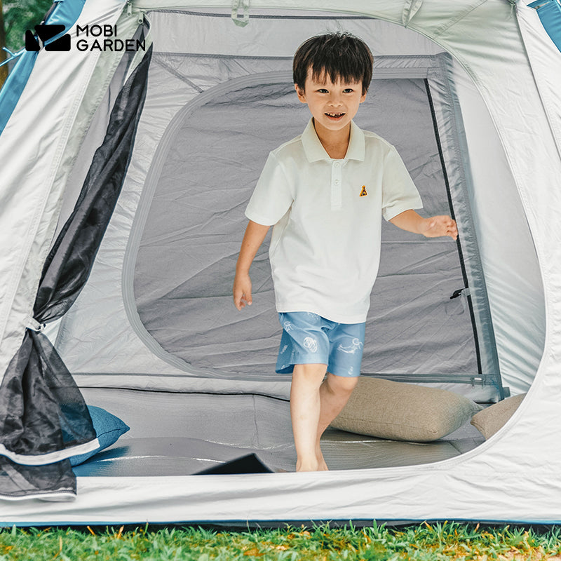 MOBI GARDEN Double Sided Aluminum Foil Mat Outdoor Ultralight Foam Film Folding Hiking Camping Travel Picnic Beach Moisture-proof Mattress Waterproof Silver Air Mat Original Mobi Garden