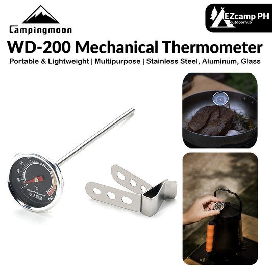 CAMPINGMOON WD-200 Mechanical Thermometer Portable Lightweight Multipurpose BBQ Oil Water Temperature Cooking Baking Precision Food Thermometer