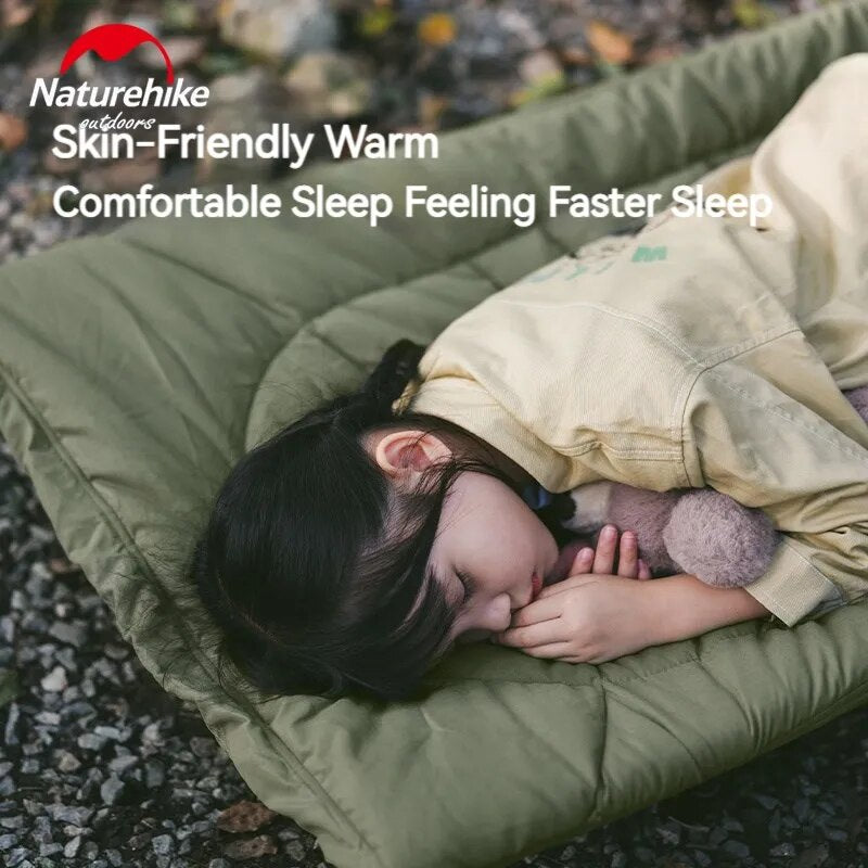 Naturehike Universal Folding Bed Cushion Cover Adjustable Strap Buckle Cotton Comfortable Soft Skin Friendly Warm Sleeping Pad Mat Add-on Accessories