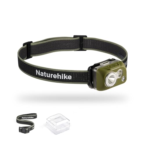 Naturehike LED Headlamp IP68 Waterproof Headlight Camping Head Lamp SOS Flashing Light Flashlight Outdoor Survival Hiking Tool 60° Degree Adjustable