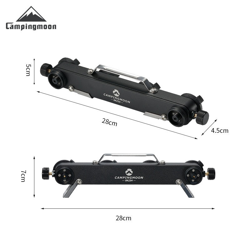 Campingmoon 4-Way Cartridge Bunker Adapter Portable Lightweight Multipurpose Standard Nozzle Type Butane Fuel Gas For Professional Outdoor Camping Cooking