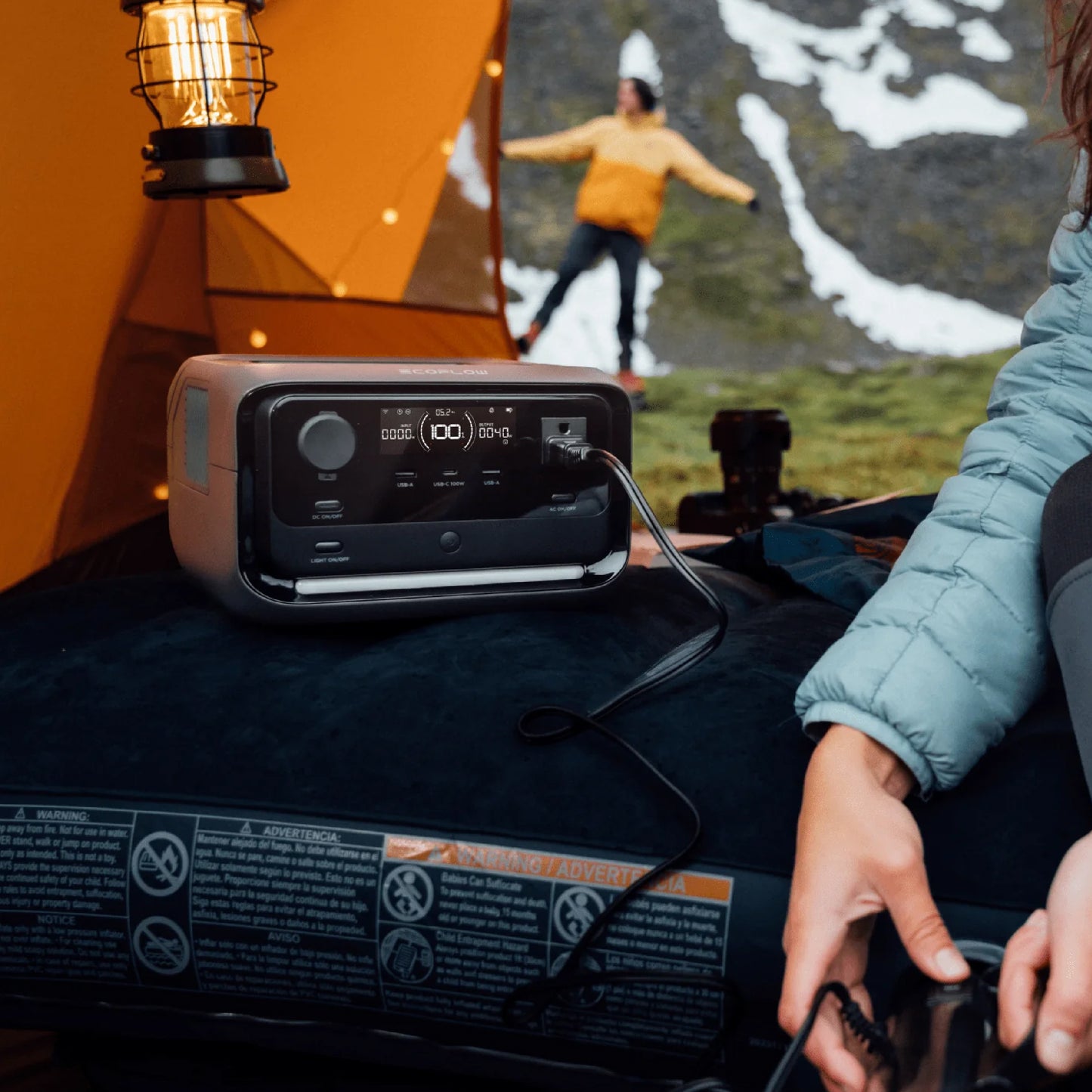 Ecoflow River 3 Max Power Station Portable Battery Backup Charging 80% In 1 Hours 600W Up To 1200W With X-Boost Battery Backup Energy Storage