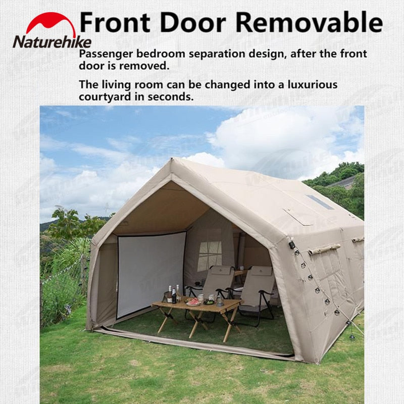 Naturehike AIR Series 17.2 Camp Inflatable Tent Luxury Extra Large 17.2m² Air Inflatable Waterproof Breathable Outdoor 1 Bedroom 1 Living Room