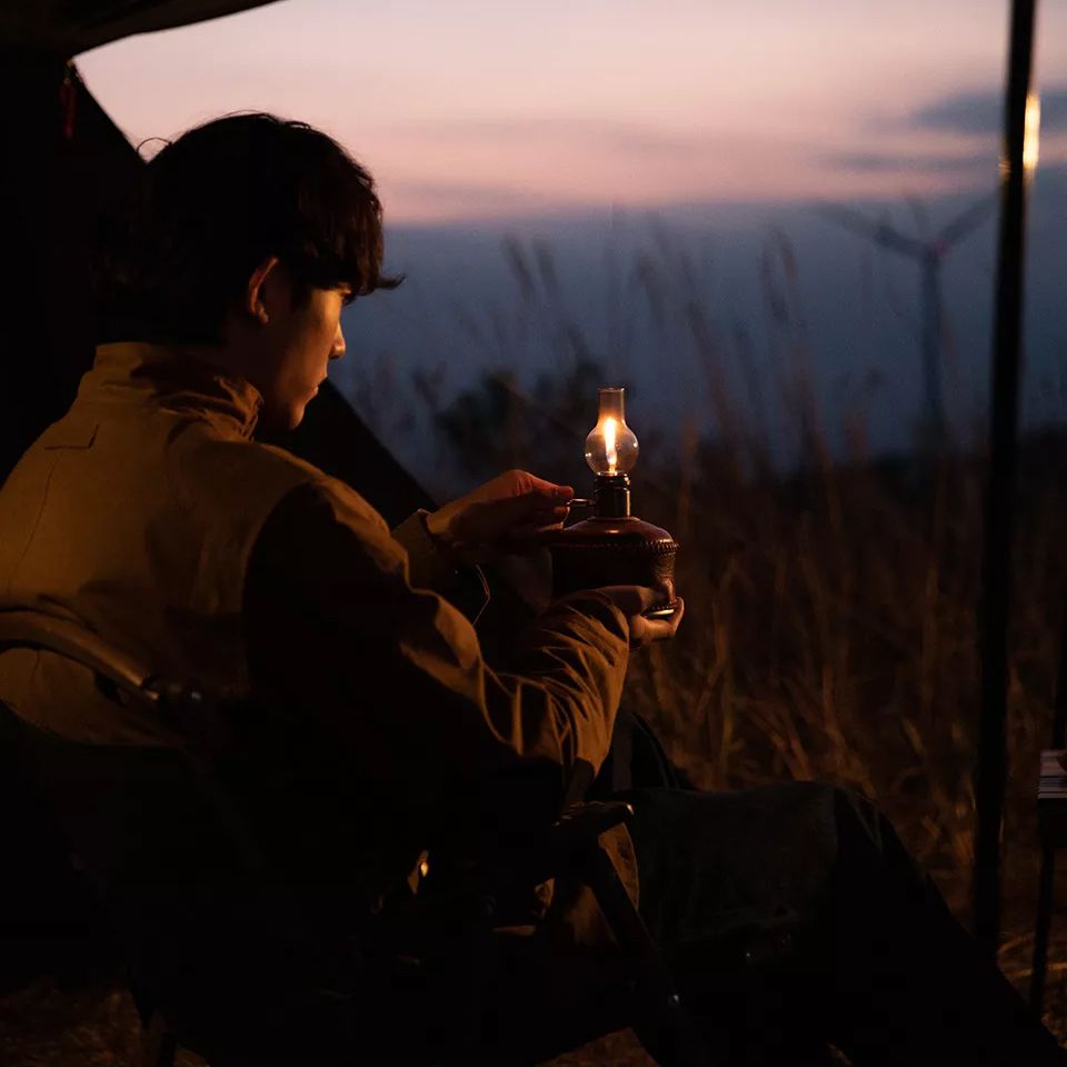 Naturehike Portable Gas Tank Lantern Camping Atmosphere Roman Candle Like Lamp Light Outdoor Camp Ambient Butane Fuel Lighting