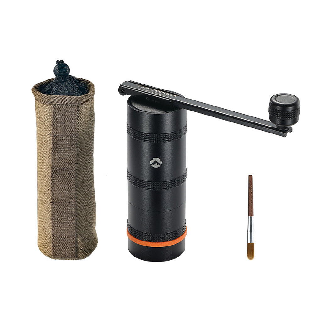 CAMPINGMOON CC-115/152 Manual Coffee Grinder Portable Premium Coffee Bean Mill Stainless Steel Camping Outdoor Hand Crank Coffee Grounds Maker Grinding Equipment Camping Moon Small Medium
