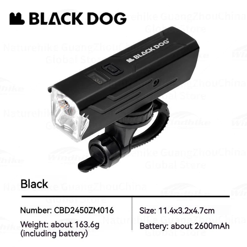 BLACKDOG Outdoor Bike Headlight Strong Night Light Riding Flashlight Induction Sensor Mountain Light USB Rechargeable Waterproof Riding Lamp