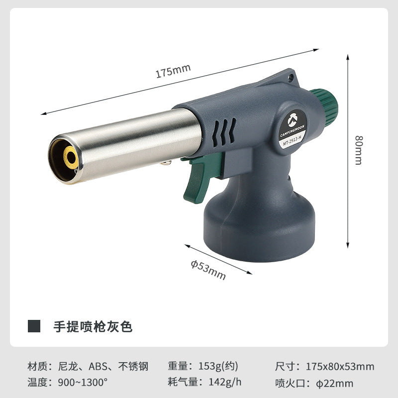Campingmoon MT-2913-G MT-2913-H High Power Butane Gas Blow Torch Outdoor Portable Charcoal Grill Burner Hand Igniter Cartridge Spitfire Spray Gun